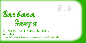 barbara hamza business card